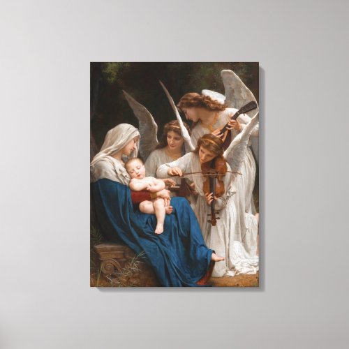 Song of the Angels by William_Adolphe Bouguereau Canvas Print