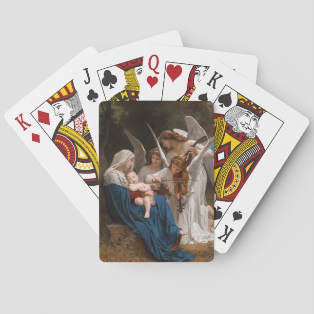 Song of the Angels by William-Adolphe Bouguereau Poker Cards (Back)