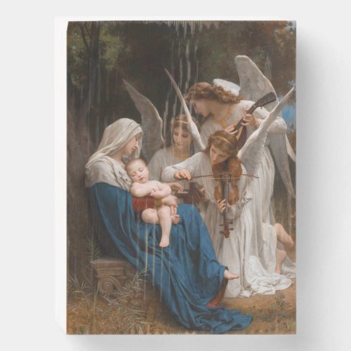 Song of the Angels by William_Adolphe Bouguereau Wooden Box Sign