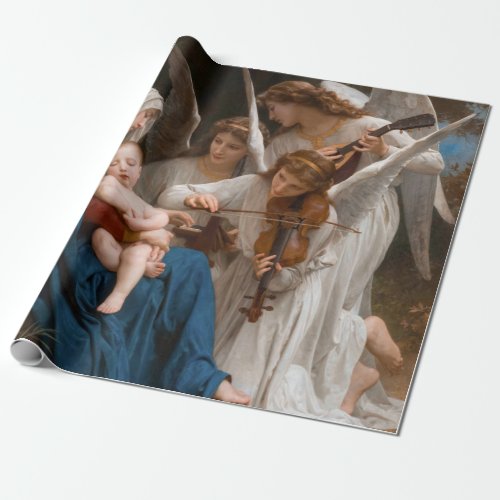 Song of the Angels by William_Adolphe Bouguereau Wrapping Paper