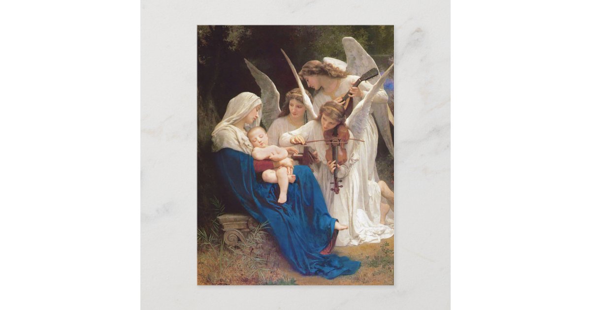 Song of the Angels Christmas Holiday Postcard | Zazzle.com