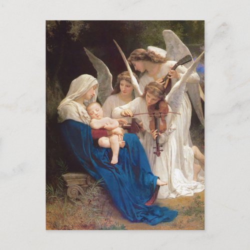 Song of the Angels Christmas Holiday Postcard