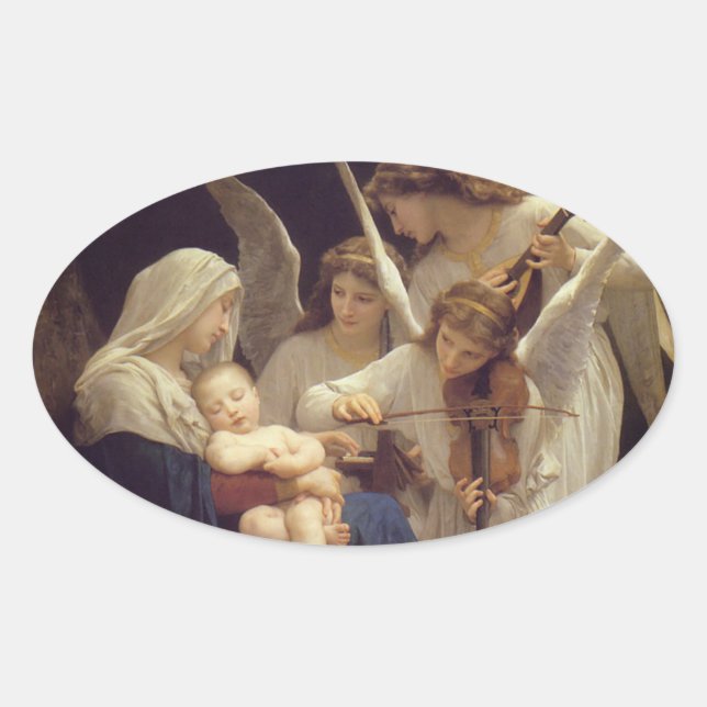 Song of the Angels Oval Sticker (Front)