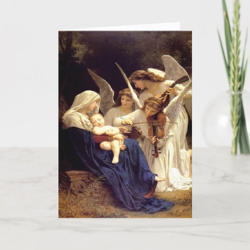 Song of the Angels Religious Blessed Mother Holiday Card