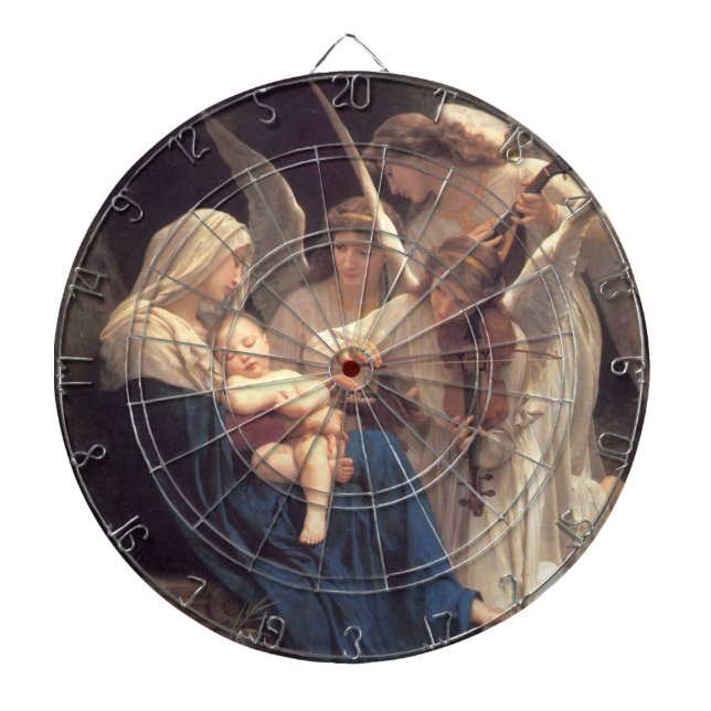 Song of the Angels (Vintage Art) Dart Board (Front)