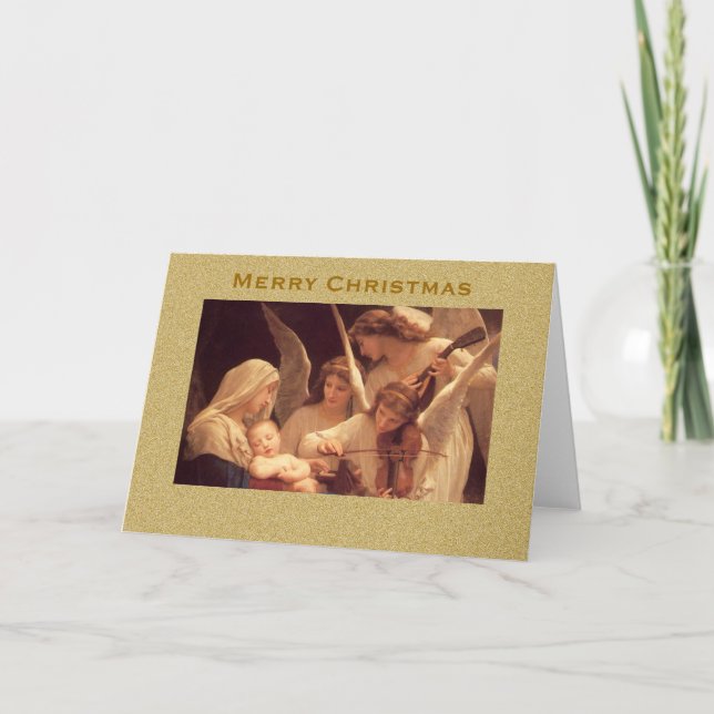 Song of the Angels Vintage Christmas Card (Front)