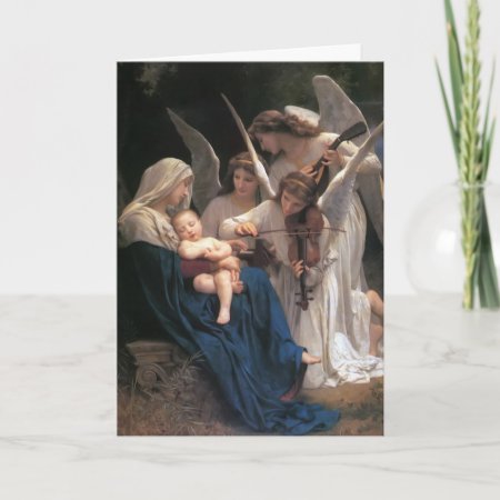 Song Of The Angels Vintage Christmas Holiday Card