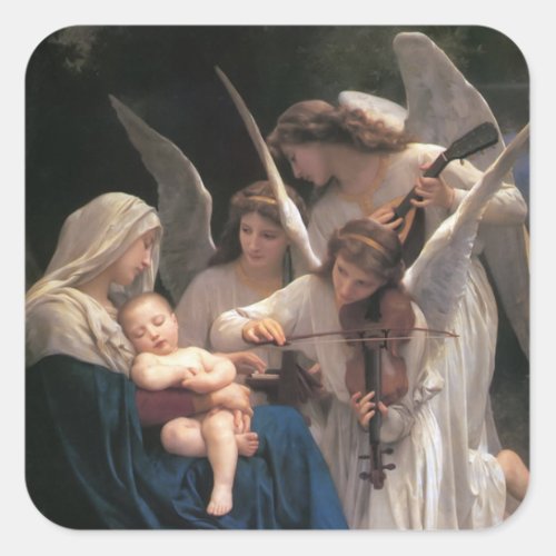Song of the Angels Vintage Square Sticker