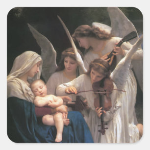 Song of the Angels Vintage Square Sticker