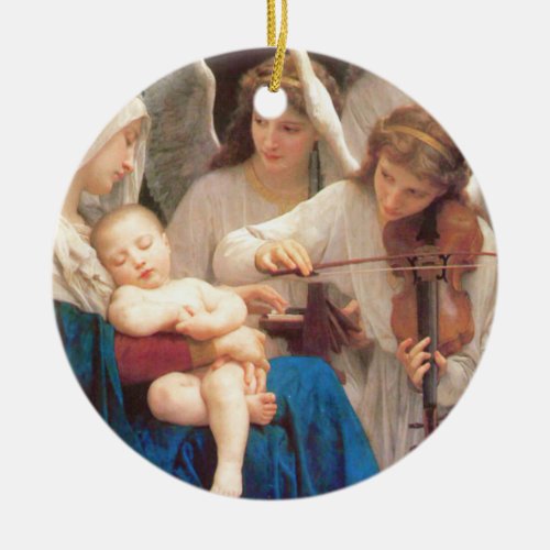 Song of the Angels _ William_Adolphe Bouguereau Ceramic Ornament