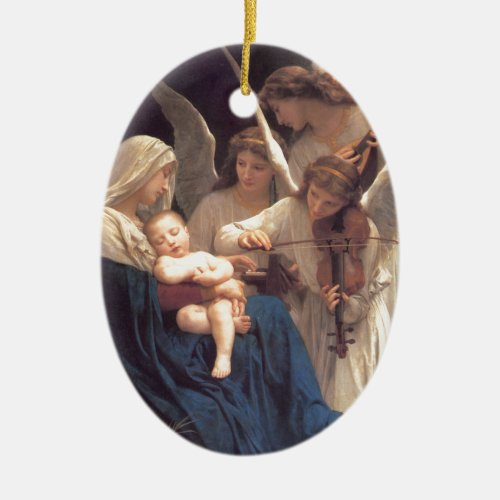 Song of the Angels _ William_Adolphe Bouguereau Ceramic Ornament
