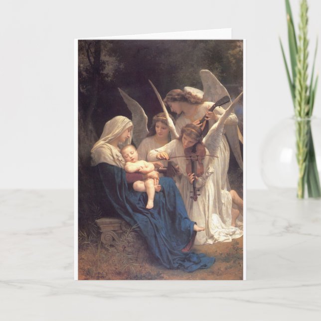 Song of the Angels - William-Adolphe Bouguereau Holiday Card (Front)