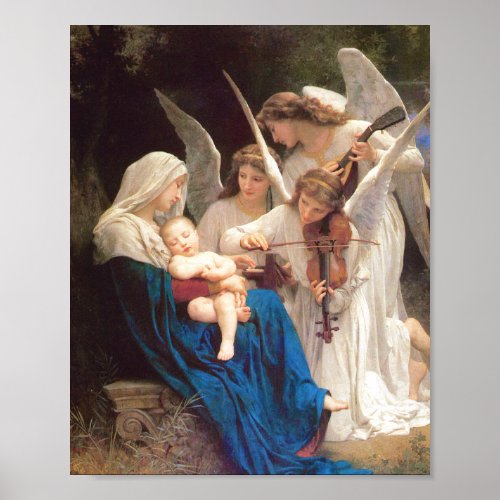 Song of the Angels _ William_Adolphe Bouguereau Poster