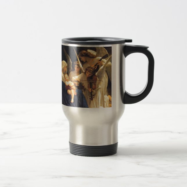 Song of the Angels, William-Adolphe Bouguereau Travel Mug (Right)