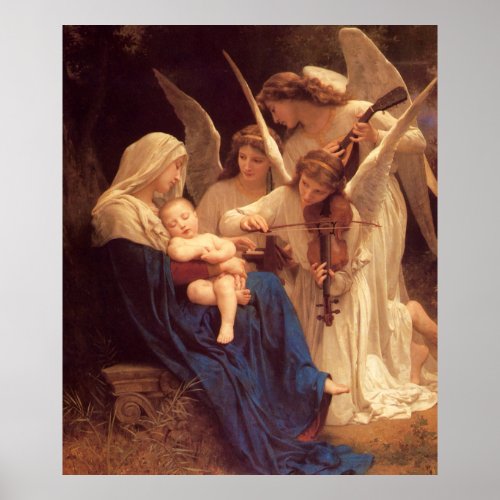 Song of the Angels William Bouguereau Fine Art Pos Poster