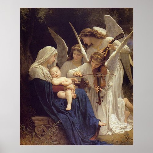 Song of the Angels _William Bouguereau Poster