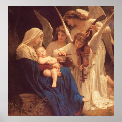 Song of the Angels _William Bouguereau Poster