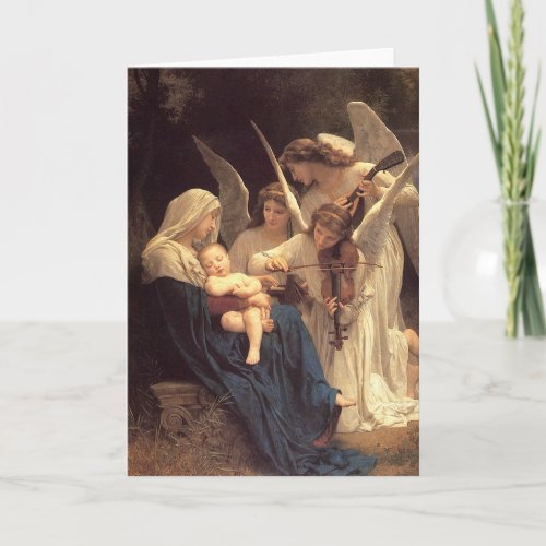 Song of the Angles Baby Jesus Christmas Holiday Card