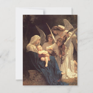Song of the Angles Baby Jesus Christmas Holiday Card