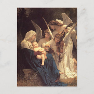 Song of the Angles Baby Jesus Christmas Holiday Postcard