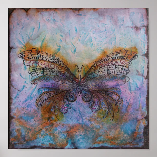 Song of the Butterfly Fine Art Poster | Zazzle