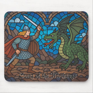 Song of the Nibelungs - Siegfried and the Dragon Mouse Pad