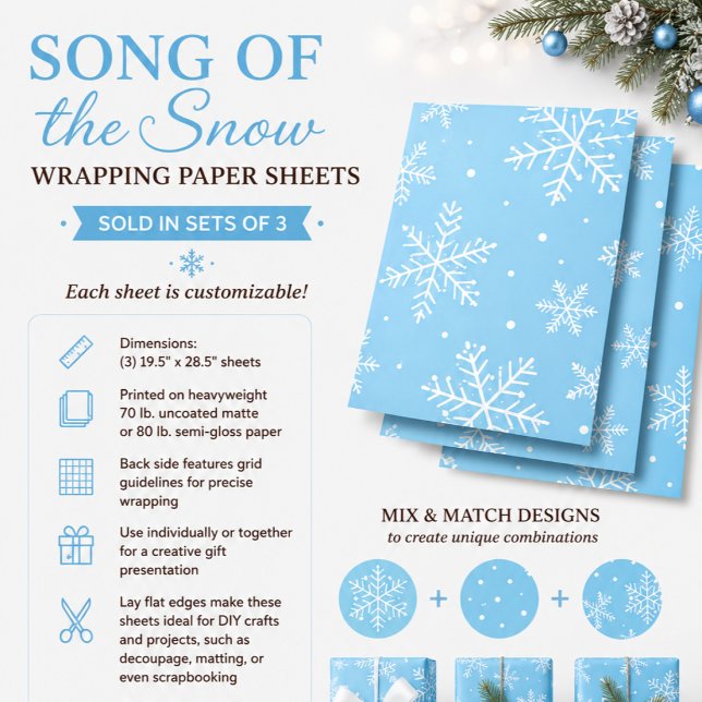 Song of the Snow Wrapping Paper Sheets (Creator Uploaded)