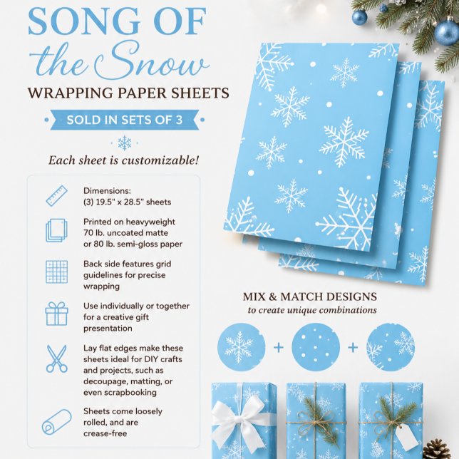 Song of the Snow Wrapping Paper Sheets (Creator Uploaded)