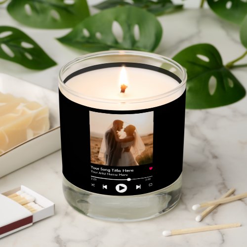 Song Playlist Album Cover Custom Photo Scented Candle