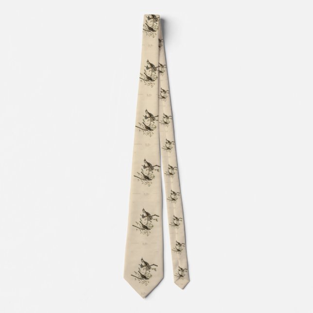 Song Sparrow from Audubon's Birds of America Neck Tie (Front)