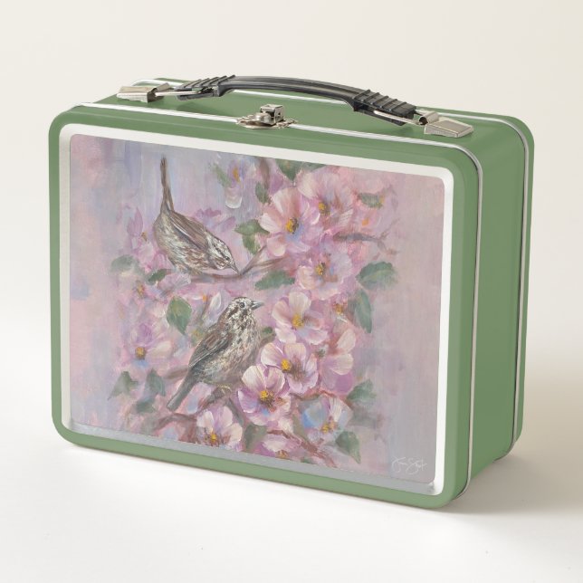 Song Sparrow Metal Lunch Box (Front)