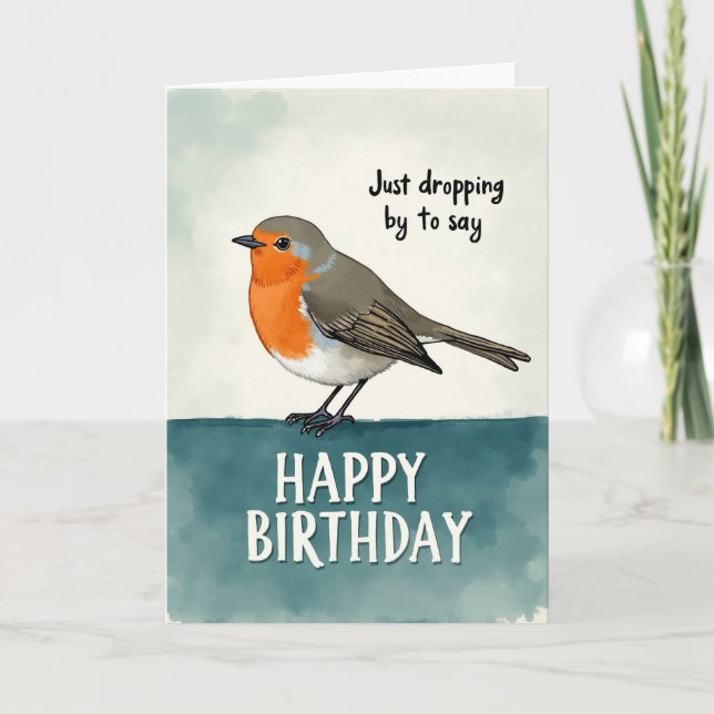 Songbird Birthday Art Card (Front)