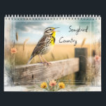 Songbird Country Watercolor Style Calendar<br><div class="desc">This fun washy watercolor style calendar is inspired by beautiful northwestern songbirds and their habitats! Decorative patterns and designs bring the images a whimsical rustic country vibe.</div>