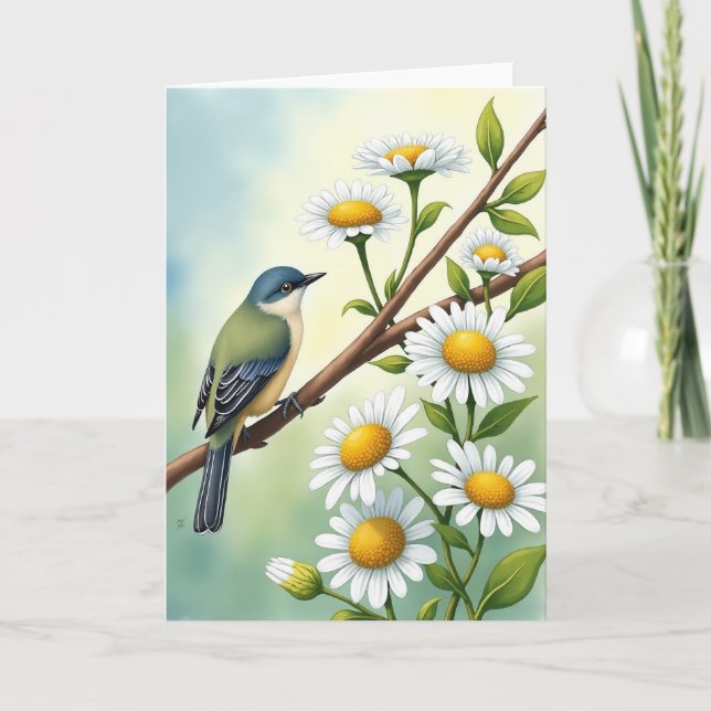 Songbird Floral Mothers Day Card (Front)
