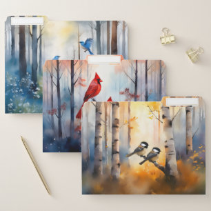 Songbird Forest Art Wild Bird Lover File Folder