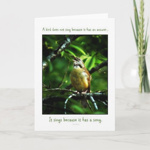 Songbird Greeting Card