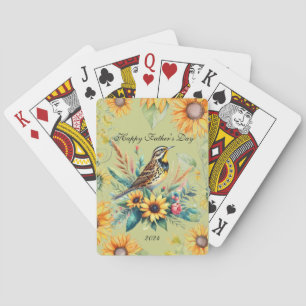 Songbird Happy Father's Day Playing Cards
