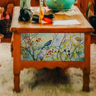 Songbird in Twigs Decoupage Tissue Paper