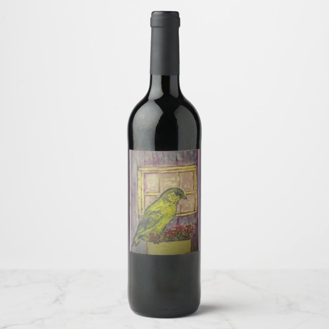 Songbird in Window Box Wine Label (Front)