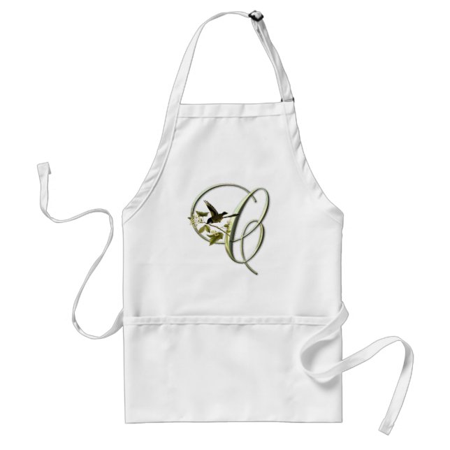 Songbird Initial C Adult Apron (Front)