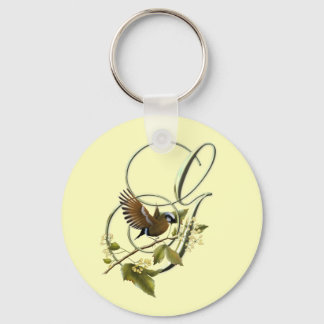 Songbird Initial G Keychain