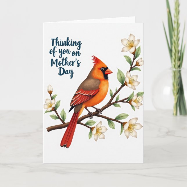 Songbird Mothers Day Floral Card (Front)