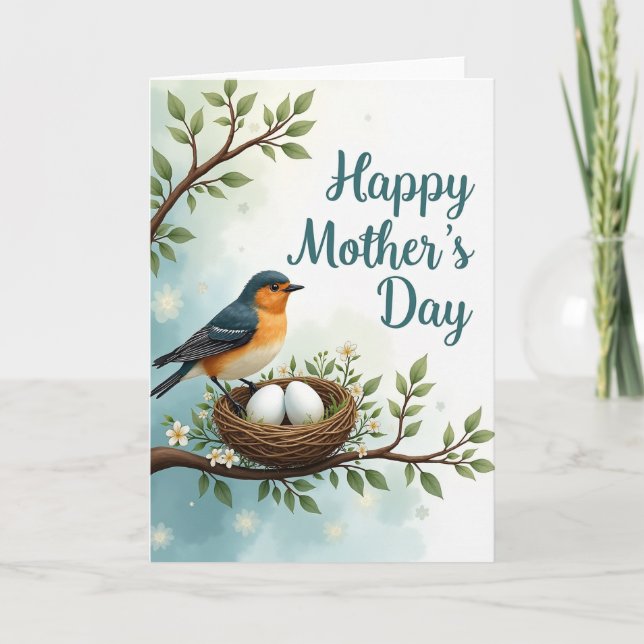 Songbird Mothers Day Scene Card (Front)