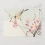 Songbird on Blossom Branch Painting by Ohara Koson Postcard