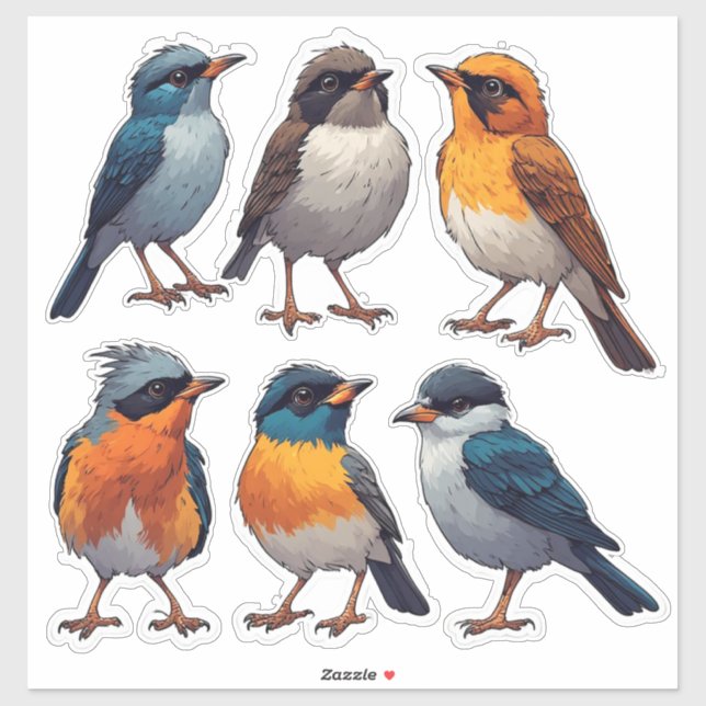 Songbird Sticker Collection Set 🐦 (Sheet)