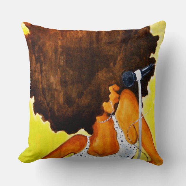 SongBird Throw Pillow (Front)
