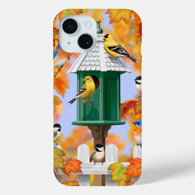 Songbirds in Autumn Case-Mate iPhone Case (Back)