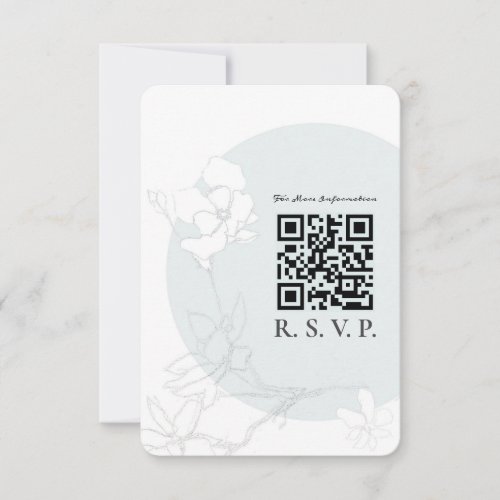 Songbirds Magnolia  Sketched RSVP Reply Card
