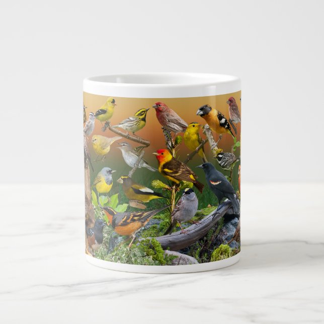 Songbirds of the West Giant Coffee Mug (Front)