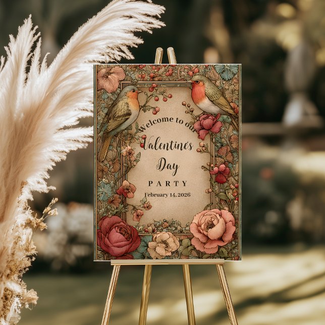 Songbirds & Roses Valentine Party Foam Board (Creator Uploaded)